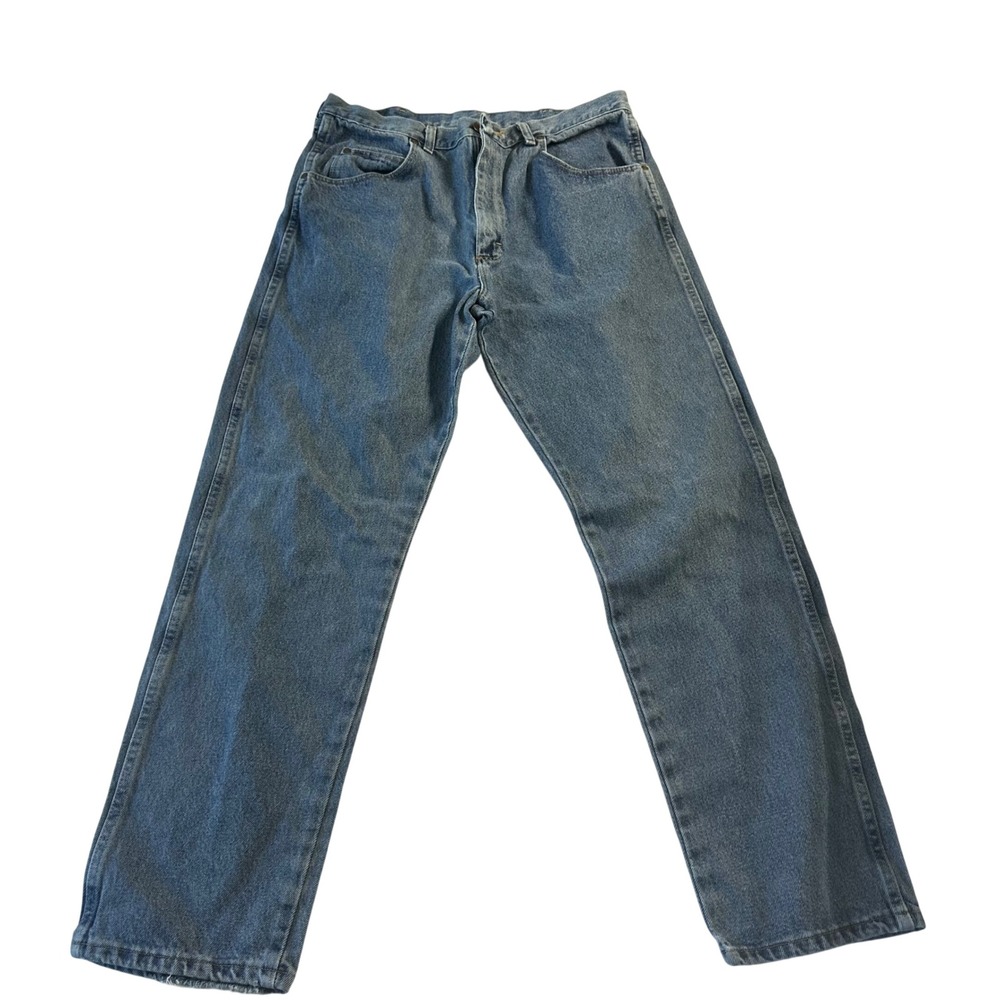 Old Mill Mens Straight Leg Jeans 36x32 Medium Wash Blue Cotton Denim 13J000184D